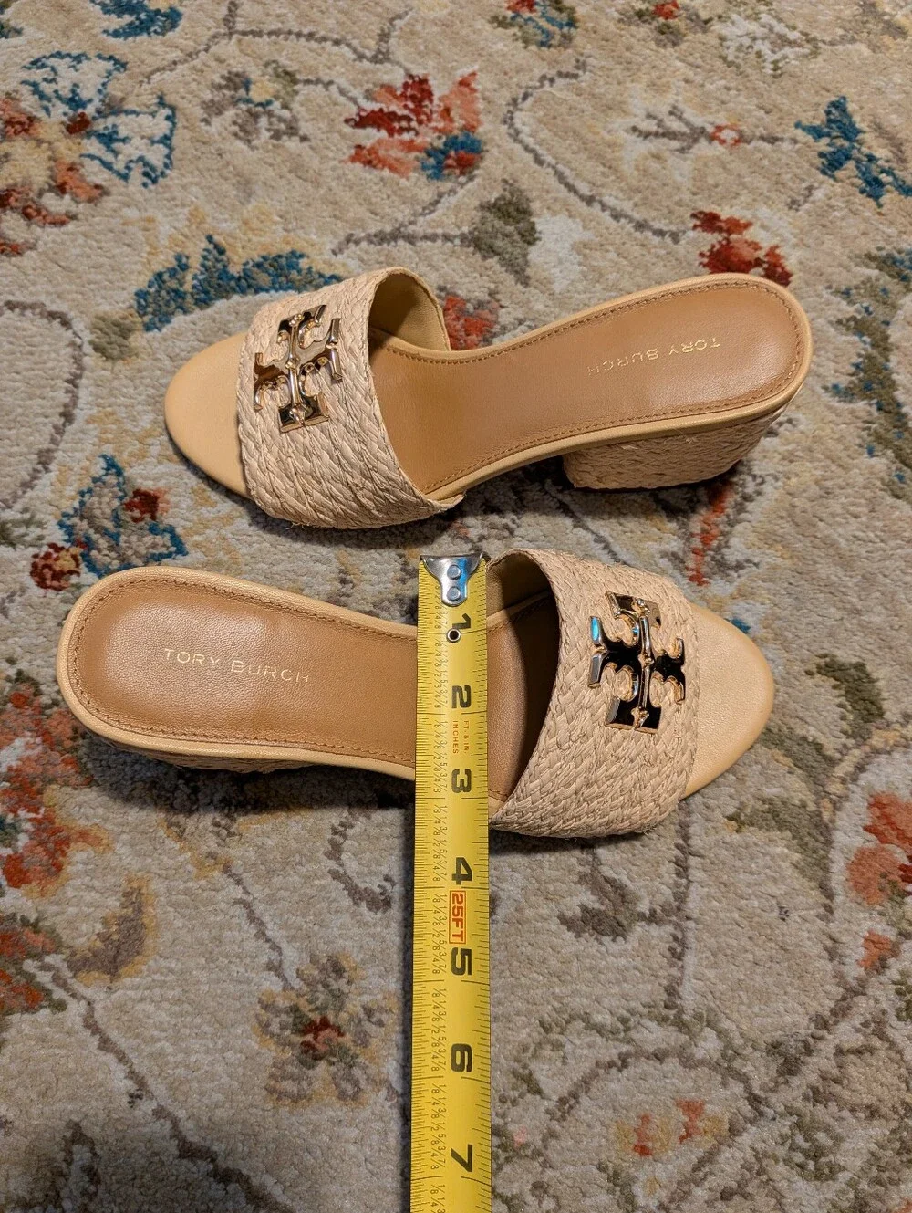 Tory Burch Everly Raffia Block Sandal